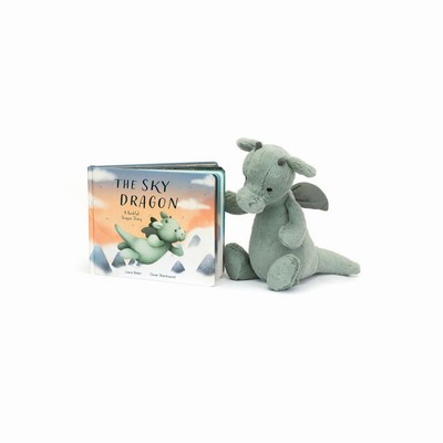 Jellycat The Sky Dragon and Bashful Dragon Medium New Zealand | JDOYG4975